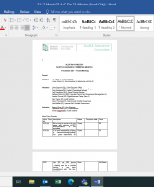Audit and Assurance Committee minutes - 7 December 2021